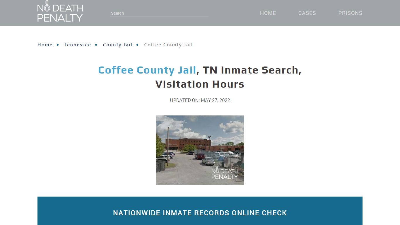 Coffee County Jail, TN Inmate Search, Visitation Hours